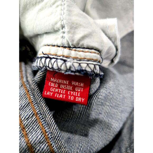 CHAPS Ralph Lauren Denim Size 14 Blue Jeans With Beading Boot Cut # 777 - Picture 9 of 9